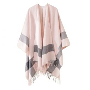 G&eacute;n&eacute;rique Poncho Ch&acirc;le Femme &Eacute;charpe Cape &Eacute;paissie El&eacute;gant Chaud Hiver Grand Taille Foulard Chaud Ouverture Cachemire d'imitation Douce Ch&acirc;le Cadeau de No&euml;l pour Femme (qieycgd, neuf)