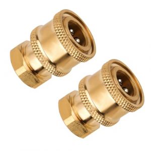Gosknor 2pcs Adaptateur pour Nettoyeur Haute Pression, 1/4 Douille à Connexion Rapide vers 1/4 Pouce FNPT à Connexion Rapide Raccord Nettoyeur Haute Pression Raccords de Tuyau à Connexion Rapide (Beisong, neuf)