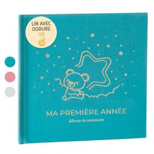 Livre de Naissance B&eacute;b&eacute; Ma Premi&egrave;re Ann&eacute;e | Album de Naissance et Livre Souvenir B&eacute;b&eacute; pour coller des photos et &eacute;crire | Album Photo Bebe avec stickers id&eacute;al comme Cadeau Naissance Fille et Garcon (LenoaBaby, neuf)