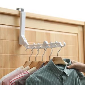 Cintre de Voyage,Porte Manteau pour Porte,Cintre Gain de Place,Porte V&ecirc;tements &Eacute;tendoir &agrave; Linge Mural R&eacute;tractable avec Crochets,pour Le Camping de Vacances,l'int&eacute;rieur, l'h&ocirc;tel,l'ext&eacute;rieur (RONZHH, neuf)