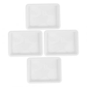 STOBAZA 4 pi&egrave;ces Lot de Plateaux Laboratoire R&eacute;sistants Aux Acides et Alcalis Bac Plastique &Eacute;tanche pour Gestion de D&eacute;versements Support pour Exp&eacute;riences Chimiques et &Eacute;ducatives (Vitong, neuf)