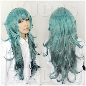 LINLINCD Perruque de cosplay Sen Takatsuki Eto de qualité supérieure - 80 cm - Dégradé de couleur - Perruque sexy Tokyo Ghoul - Cheveux résistants à la chaleur - Pour costume de cosplay - Avec bonnet (qiu lai shan mao hang, neuf)