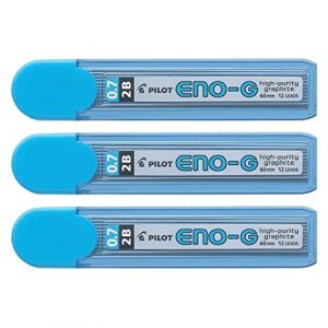 PILOT Lot de 3 Etuis de 12 Mines ENO-G Graphite pour Porte-mines 2B 0.7 mm (Stock Bureau Maison Bien-être, neuf)