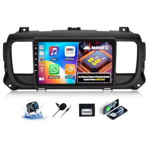 4G+64G Android 13 Autoradio pour Citroen Jumpy 3/Peugeot Expert/Toyota Proace 2016-2021 avec CarPlay Android Auto sans Fil, 9“ Écran Tactile avec GPS WiFi Bluetooth FM/RDS EQ SWC Caméra Arrière (Liuhuzhekeji, neuf)