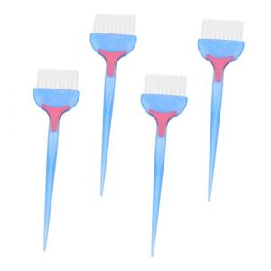 LRXIYODE Brosse Peigne &agrave; Teinture Capillaire 4 Pi&egrave;ces Poils Souples Abs Bleu Pour Salon De Coiffure Femmes Et Jeunes Filles Application Uniforme Soin Des Cheveux (XPWU, neuf)