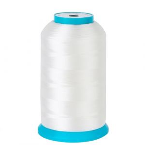 New brothread Blanc 5000M (5500Y) Polyester Fil Machine à Broder Fil de Canette/Canette de Brodeuse pour Brother/Babylock/Janome/Kenmore/Singer Machine à Broder et à Coudre (New brothread, neuf)