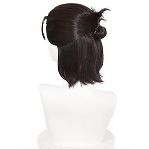 Wig For The Final Season Anime Attack on Titan Eren Jaeger Cosplay Wig Brown Heat Resistant Synthetic Hair Wigs ( 2 Types )+ Wig Cap OneSize B (good stuff A, neuf)
