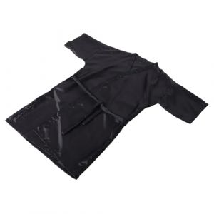 Healeved Robe De Coiffeur Robe De Salon De Teinture De Cheveux Robe Client Avec Cravate Blouse De Client De Salon De Coiffure Capes De Couleur Pour Coiffeur Cape De Salon Polyester Black (Sonieg, neuf)