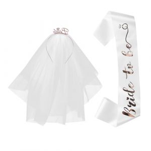 Hemobllo &Eacute;charpe De Mari&eacute;e Pour Enterrement De Vie De Jeune Fille Bandeau De Mariage Accessoires De F&ecirc;te Pour Future Mari&eacute;e (Leopolerd, neuf)