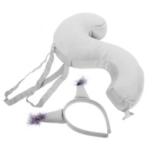 HONMEET 1ensemble Kit De Costume Écureuil Avec Oreilles Et Queue Accessoires De Déguisement Pour Carnaval Cosplay Et Ajustables Et Confortables Pour Âges (ATriss, neuf)