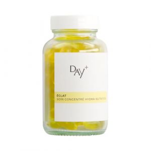 DAY+ | Soin Concentr&eacute; Hydra-Nutrition | Compl&eacute;ment alimentaire &Eacute;clat | R&eacute;pare & Apaise les peaux sensibles, Repulpe la peau | 3 huiles : Chia, Onagre, Bourrache | 90 capsules Vegan (Cosmeco, neuf)