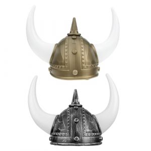 OUNONA 2pi&egrave;ces Chapeaux &agrave; Cornes de Taureau pour Adultes Casques M&eacute;di&eacute;vaux pour Carnaval F&ecirc;tes Renaissance Serre-t&ecirc;tes &agrave; Cornes de B&oelig;uf pour Cosplay Groupe Halloween (Gustell, neuf)