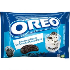 Oreo Crumbs - Brisures de Biscuits Oreo - Sans Crème - Idéal pour Desserts et Glaces - 1 Sachet (400 g) (Gourmedi, neuf)