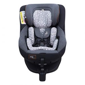 JYOKO KIDS Housse pour réducteur de siège auto bébé en coton compatible avec Joie Spin 360 (White Star) (JYOKO, neuf)