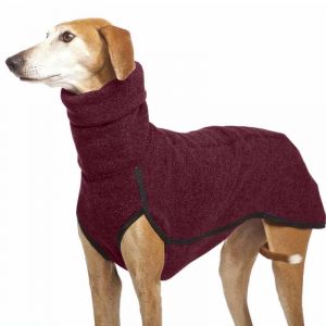 Automne Et Hiver Chaud Lévrier Labrador Berger Grand Chien Vêtements Col Roulé Chemise Pull Polaire Extensible Gilet Veste pour Animal De Compagnie Manteau Costumes, Rouge, 4X (K.G.D., neuf)
