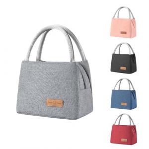 BRYN Sac Isotherme Repas, 8.2L Glaciere Souple Isotherme Épaissir, Sac Lunch Box, Lunch Bag Isotherme pour Femmes, Hommes, Enfants, École e Bureau (Gris) (Bryn Home, neuf)