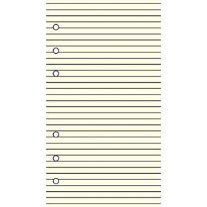OBERTHUR - Recharge Organiseur 17-40 feuillets lign&eacute;s - 10x17cm (FOURNITURE DISCOUNT, neuf)