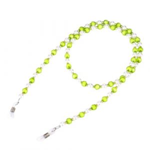 budiniao Lunettes de Vue String Strap Fournitures décoratives Retenue en Acrylique Durable avec Crochet Mitation Pearl Eyewear Accessoires Lunettes de Soleil, Vert Clair (sinnetiong, neuf)