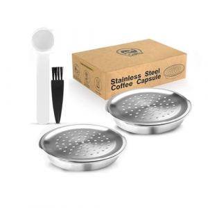 i Cafilas Lot de 2 capsules de café rechargeables en acier inoxydable - Compatibles avec Philips Senseo - Pour machines Philips Senseo (BELR HOUSEWARES-FR, neuf)