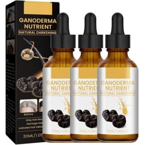 S&eacute;rum anti-cheveux gris, Ganoderma Nutrient, assombrissement naturel, restaure la couleur naturelle des cheveux, s&eacute;rum couvrant les cheveux gris pour des cheveux plus volumineux et plus sains. (ShuoJianShangMao, neuf)