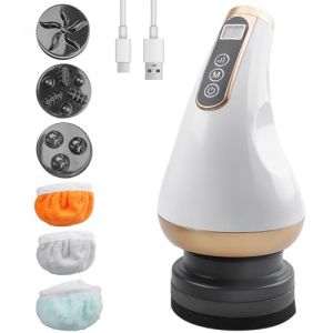 Appareil de massage cellulite électrique : appareil de massage anti-cellulite avec 3 têtes en tissu et 3 têtes de massage pour le ventre, les jambes, le massage de la cellulite, le levage de la peau (RAMONISA SHOP, neuf)