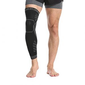 SOLO ACTFIT Genouillère de Compression Manchon de Jambe Pleine Longueur, Jambiere Cycliste Antidérapant et Respirante pour Sports, Course, Cyclisme, Jogging Fitness Basketball (Hongyu-EU, neuf)