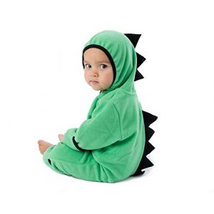 Cuddle Club Surpyjama en Polaire B&eacute;b&eacute; - du Nourrisson &agrave; 4 Ans - Pyjama Fille et Gar&ccedil;on et Couverture B&eacute;b&eacute; ou Nid d&rsquo;Ange en Un ! - DinoGreen/Black4T (Cuddle Club Clothing, neuf)