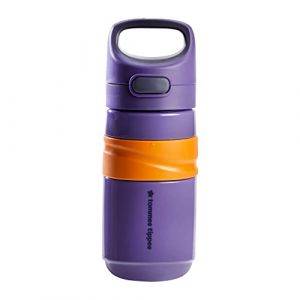 Tommee Tippee Superstar Flip Top Sportee Tasse pour Bébé, Biberon de Transition pour Enfant 18m+, Anti-fuite et Anti-secousse, bec Hygiénique Antibactérien, 533ml, Bleu (Aurora Tree, neuf)