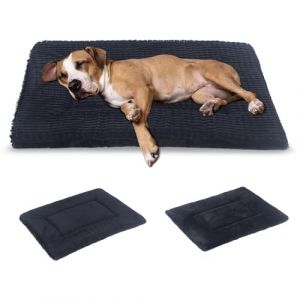 BVAGSS Tapis de lit pour Chien et Coussin de Cage pour Chien - Coussin réversible en Mousse à mémoire de Forme pour Chiens de Petite, Moyenne et Moyenne Taille, Lavable (106 x 71 x 4 cm, Gris foncé) (chenwei company, neuf)