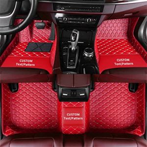 Jialuode Personnalis&eacute;s Tapis de Sol Voiture pour Audi A3 A4 A5 A7 A8 S4 S6 S7 Q2 Q3 Q5 Q7 TT Tapis de Voiture &agrave; Tous Les Temps de la Voiture de la Voiture Rouge (Gelingsi, neuf)