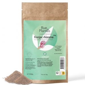 Konjac Poudre 100 g (1 Mois) &ndash; Fibres Naturelles de Glucomannane, Sati&eacute;t&eacute;, Minceur & Digestion &Eacute;quilibr&eacute;e | Conditionn&eacute;e en France, RUE DES PLANTES (ruedesplantes, neuf)