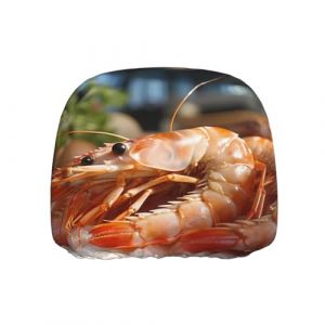 Housse de protection universelle pour appuie-t&ecirc;te de si&egrave;ge de voiture Motif crevettes 1 pi&egrave;ce pour berline, SUV, camion (kangquanbaihuo, neuf)