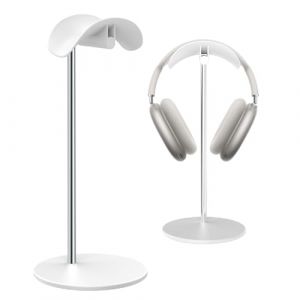 SHUOSUO Support pour Casque, Porte pour Headset de Bureau avec Base en Aluminium, Compatible avec AirPods Max, Beats, Bose, B&O, Sony, Sennheiser, Gaming (Blanc) (YUTAO TECH, neuf)