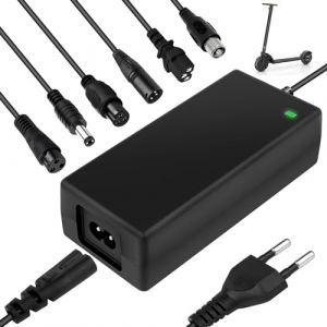 Chargeur Hoverboard Trotinette: 42V 2A Chargeur Trotinette Electrique avec 6 connecteurs pour Scooter électrique, Chargeur Trottinette électrique Accessoire pour Xiaomi M365 et Ninebot Scooter (HQ SHENG LIMITED, neuf)