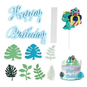 HMCEY Deco Gateau Dinosaure Anniversaire,Decoration Gateau Dinosaure,Dinosaur Cake Topper Cupcake,Garniture pour Gateaux Anniversaire,Decoration P&acirc;tisserie F&ecirc;te pour Gar&ccedil;ons et Filles, Muffins (EASYFLOW TRADE LTD, neuf)