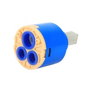 Cartouche de disque en céramique, 35/40mm Cartouche en céramique Mitigeur Mélangeur Robinet de Robinet Contrôle Intérieur PP Plastique Bleu Pratique(40mm)aurlane piece detachée cartouche mitigeur dou (Reminnbor, neuf)