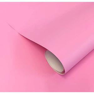 Papier Adhesif pour Meuble Rose Mat Film Adhesif pour Mur Cuisine Fenêtre Toilette Cristal Vinyle Decoratif Impermeable Stickers Meubles 30x120 cm (GOYA PRINT, neuf)