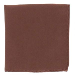 Pochette Costume Marron Clair - Mouchoir de Poche Homme Marron Clair - Accessoire Carré Poche de Veste - Mariage, Cérémonie (cravateSlim FR, neuf)