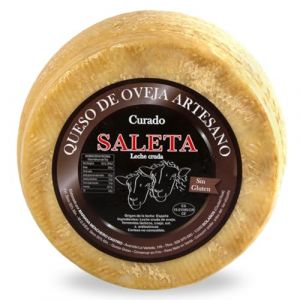 Fromage de brebis entier affiné gourmet Saleta (2,2 kg) | Fromage Manchego artisanal (BUYLUX, neuf)
