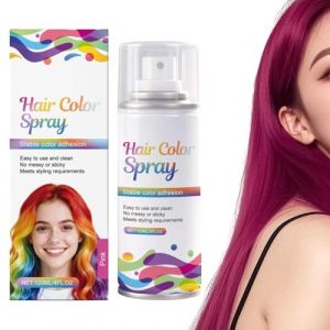 WJnflQN Spray de coloration pour cheveux - Rose rouge - 120 ml - Spray de coloration non adh&eacute;sif - Pour adultes et femmes - Pour cosplay, f&ecirc;te quotidienne, voyage, s&eacute;ance photo (jewen, neuf)