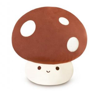 Yeqivo Oreiller en Peluche Champignon Peluche Champignon Mignon Oreiller Kawaii Cadeaux pour Unisexe Champignon en Peluche Décoration de la Maison Coussin Peluche Champignon (Marron,23CM) (Yeqivo Store, neuf)