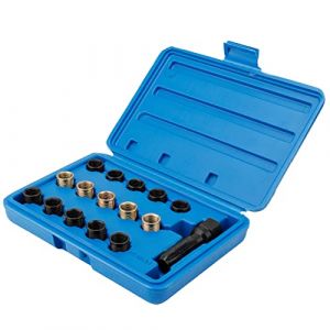 spark plug rethreading kit,Kit M14X1.25, Petit Robinet de Bougie D'allumage de Moteur, Outils D'entretien Automatique, 16 Pièces Outils de Réparation de Filetage de Bougie D'allumage Kit de (Youluu-cd, neuf)