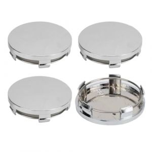 4 Pi&egrave;ces Cache Moyeu Voiture Cache-Moyeux ABS Cache Jantes DIY Chapeau de Moyeu de Voiture Cache de Roue Centrale D&eacute;coration Moyeu de Roue Voiture Accessoires, Argent (LMINGMING, neuf)