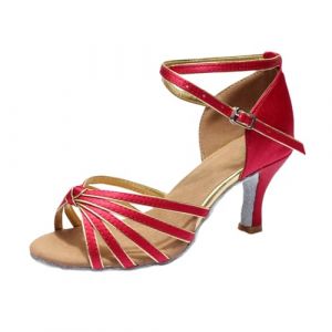 Chausson De Danse Chaussures Femme Ete Chaussure Latine Talon Ballerines Sandales &Eacute;t&eacute; Compens&eacute;es Mariage Pieds Larges Plates Vintage Ann&eacute;e 50 Ann&eacute;es 20 Confortable Chaussons Jazz Sandale Compensee Et&eacute; (aodsko, neuf)