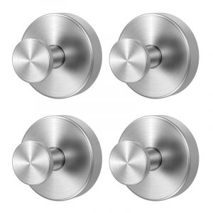 Crochet à vide en acier inoxydable pour douche, salle de bain, cuisine, porte en verre, miroir, carreaux de céramique - loofah, serviette, manteau, robe de salle de bain,5PCS,Silver (zjcvv, neuf)