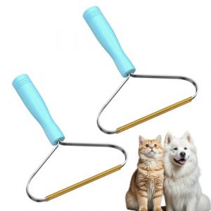 Brosse Anti Poils Animaux(2 Pi&egrave;ce), sp&eacute;cial Brosse Poil Chat et Brosse Poil Chien pour Tapis, Facile &agrave; ramasse Poils Animaux, Arbres &agrave; Chat et Paniers pour Chiens (HU YUAN JIN DE DIAN, neuf)