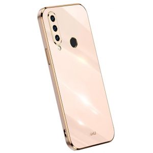 Topme Coque en Silicone pour Huawei P30 Lite (6.15" inches), [ Etui Housse de T&eacute;l&eacute;phone de Style Bord Dor&eacute;] - Rose (topme, neuf)