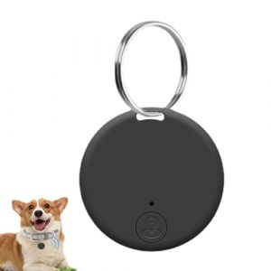 Traceur GPS Chien, Traqueurs GPS Ronds, Dispositifs De Repérage pour Téléphones, sans Fil Anti-Perte Portable Localisateur D'objets Miniature Dispositif, Rond en Temps Réel, Alarme Bidirectionnel (luhqionline, neuf)