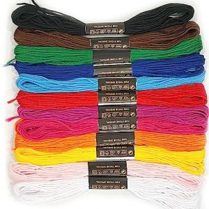 12 Couleurs Fils Bracelet Brésilien,Fil pour Bracelet Brésilien,Fil Broderie,Fil,Bracelet Bresilien Fil,Fil à Broder,Fils Broderie,File Bracelet Bresiliens,Fils pour Bracelets Bresiliens (Zhong Yan shop, neuf)