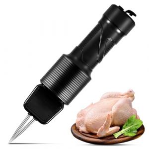 MXBAOHENG Machine à épiler les volailles 7.4V Plumeuse électrique de Poulet à Main Plumeuse Volaille avec pointe conique réglable pour le duvet et les poils vasculaires Volaille,Canard,Oie,dinde (noir (MXBAOHENGFR, neuf)